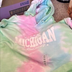 Michigan Tie-Dye Hoodie XXL